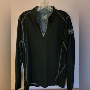 LG Blue and Black Patterned ColdGear Pullover